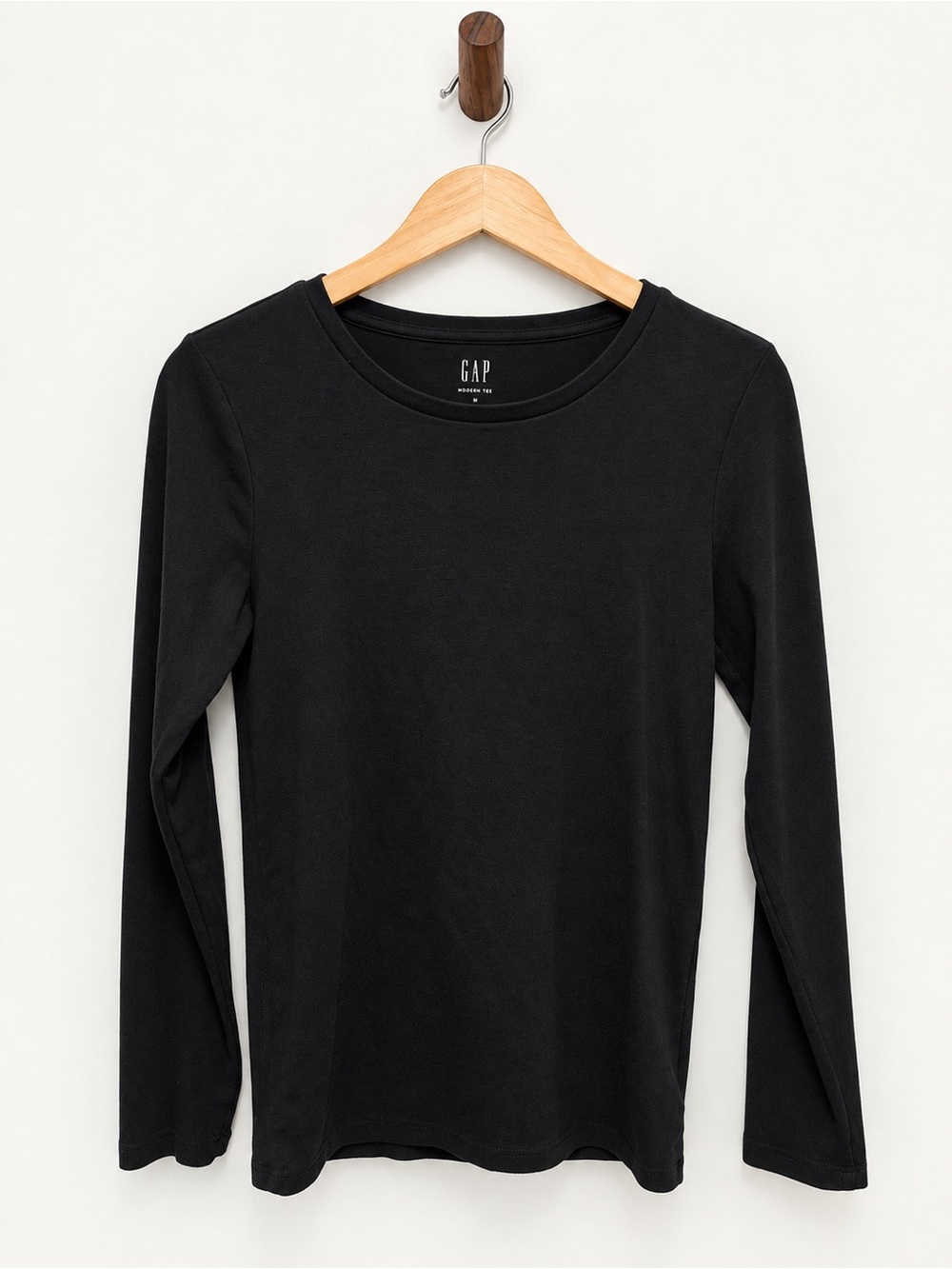 GAP Modern Tee Black Long Sleeve Shirt Size M